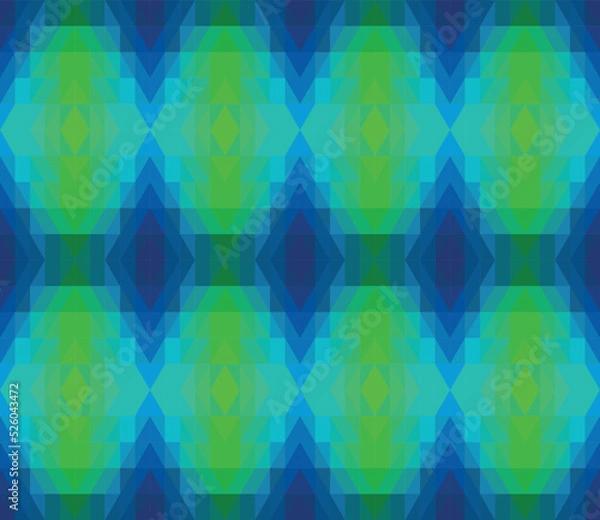 Fototapeta Seamless colorful geometric pattern of triangles

