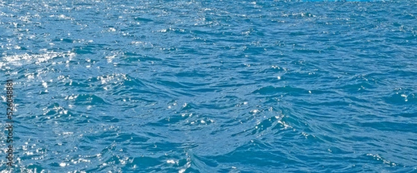 Obraz Water surface of the mediterranean sea during high tide