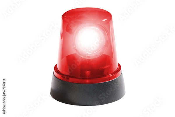 Obraz Świecące czerwone światło