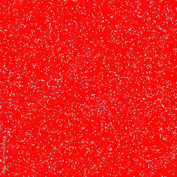 Obraz White speckled paper on a red surface