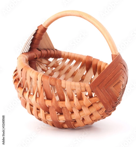 Fototapeta Empty wicker basket