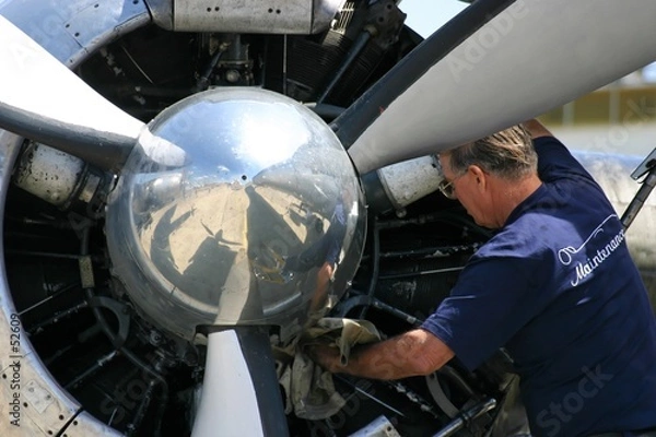 Obraz maintenance moteur avion