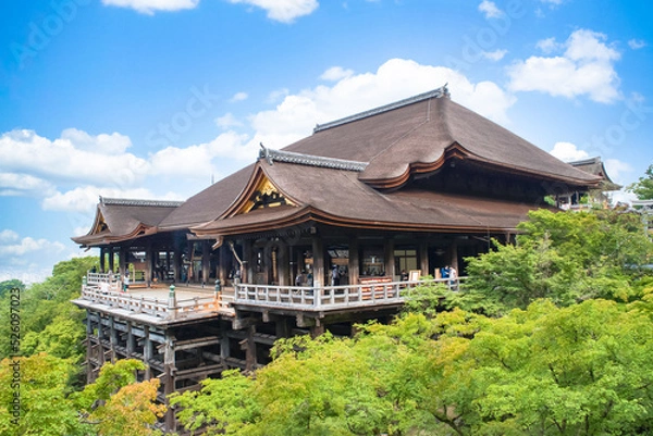 Obraz 清水寺の本堂・舞台