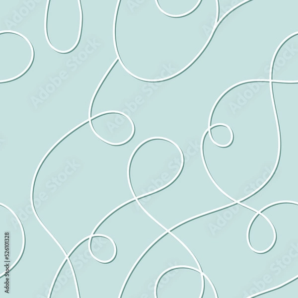 Obraz Abstract line drawing vector seamless pattern