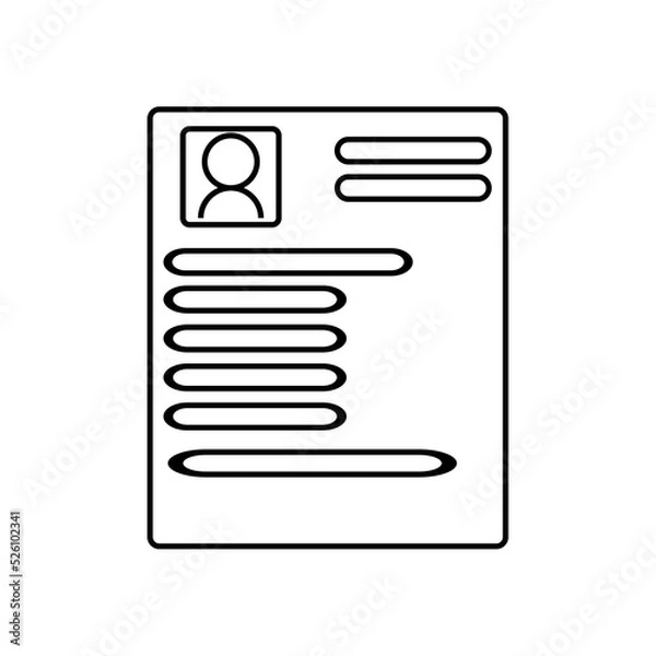 Obraz Document with information sign. Summary eps illustration