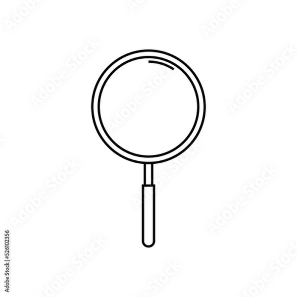 Fototapeta Magnifier icon. Magnifying glass icon eps ten