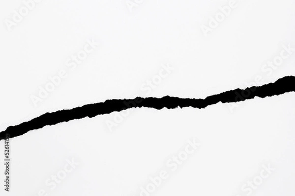 Obraz Papierabriss, schwarz