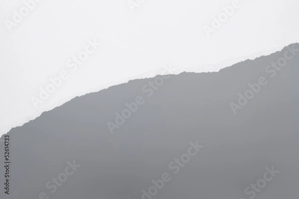 Obraz Papierabriss, diagonal, grau 2