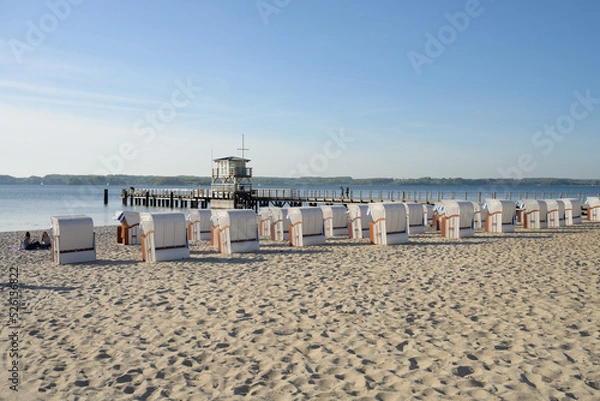 Obraz Glücksburg beach impresses with its dreamy white sandy beach
