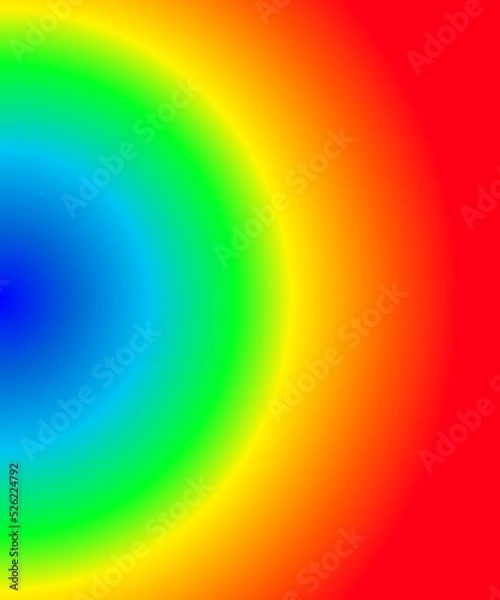 Obraz wall decoration design concept with rainbow circle shape