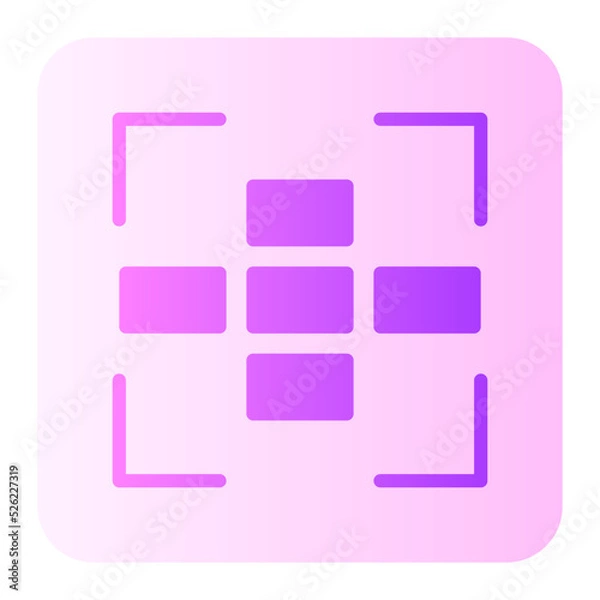 Obraz focus Flat icon