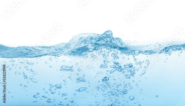 Fototapeta Water, water splash isolated on white background