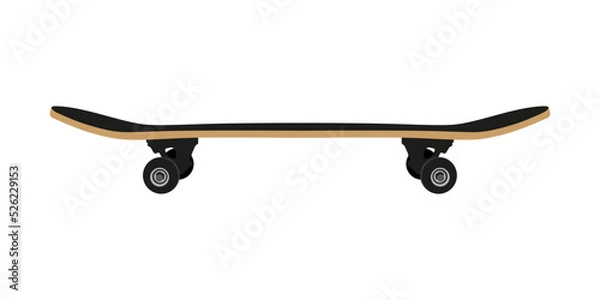 Obraz Skateboard on a white background
