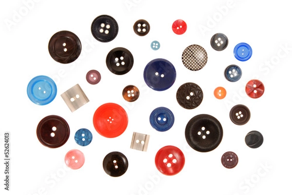 Fototapeta Many-coloured buttons