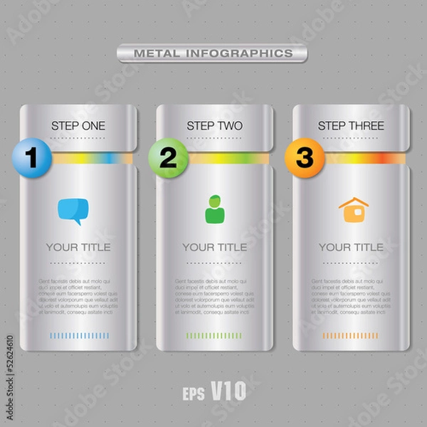 Obraz Vector web info panel elements