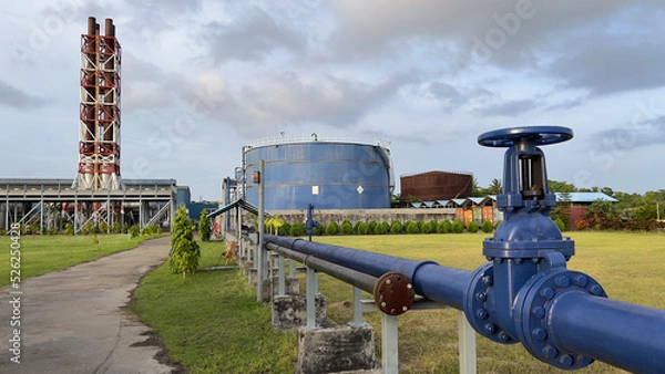 Obraz oil pump and industry