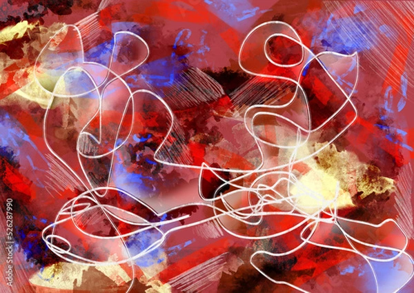 Obraz visualization of fractal realms. Young energy
