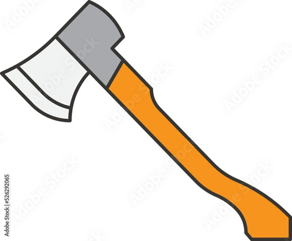 Obraz axe isolated on white background