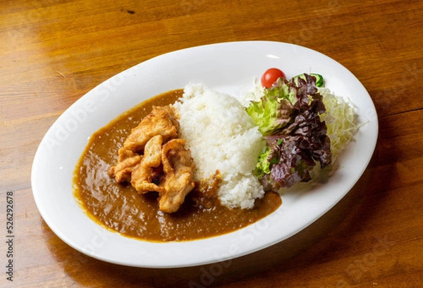 Fototapeta 鶏唐揚カレー