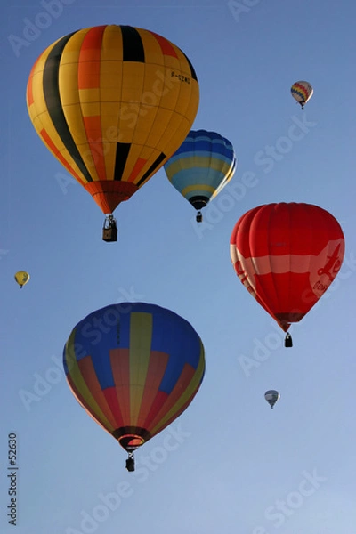 Obraz montgolfières multicolores