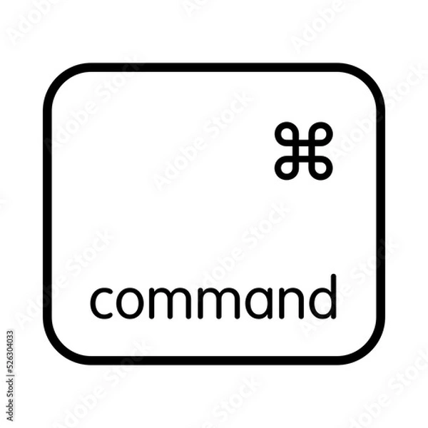 Fototapeta Keyboard left command key