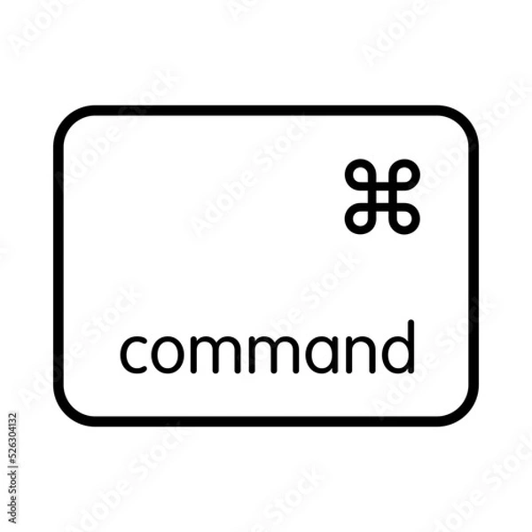 Fototapeta Keyboard left command key