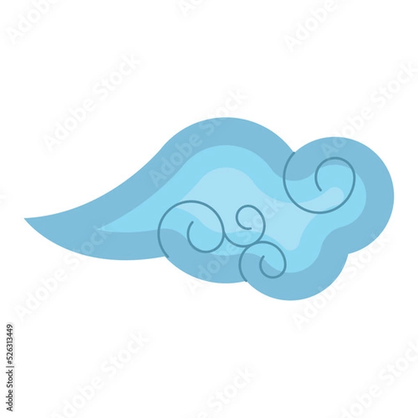 Obraz blue asian cloud sky