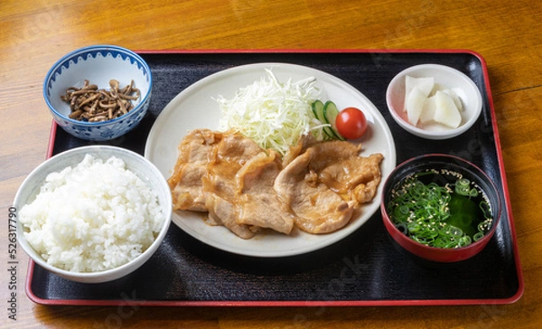 Obraz 豚しょうが焼き定食