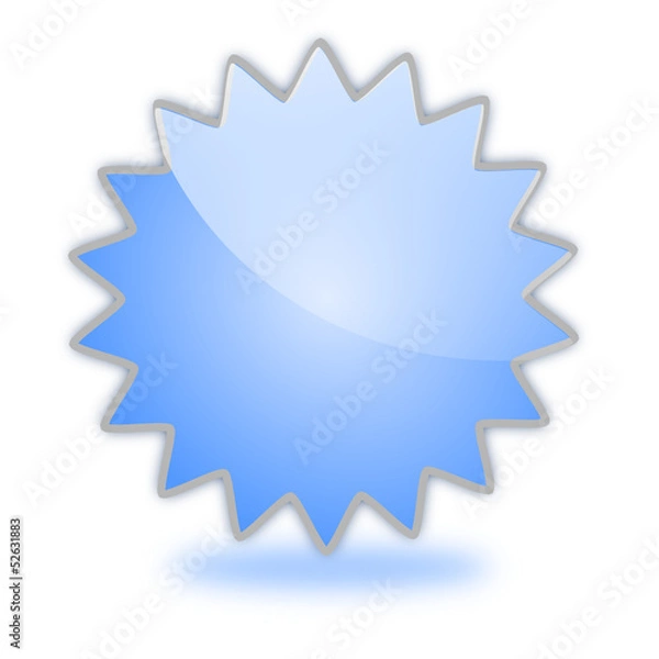 Obraz Web 2.0 Blank - aqua button