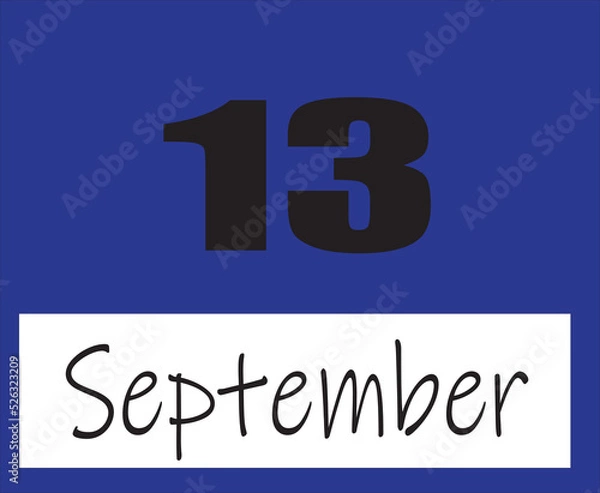 Obraz calendar september vector illustration image clipart 