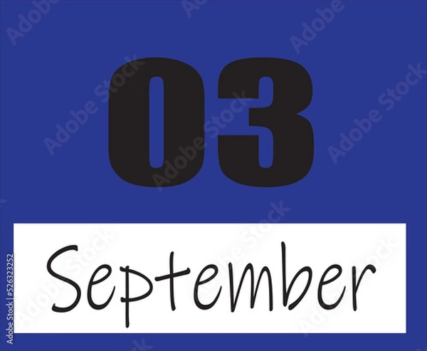 Obraz calendar september vector illustration image clipart 