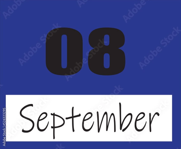 Obraz calendar september vector illustration image clipart 