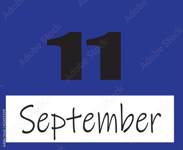 Obraz calendar september vector illustration image clipart 