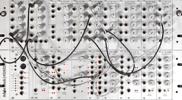 Obraz duży syntezator modułowy