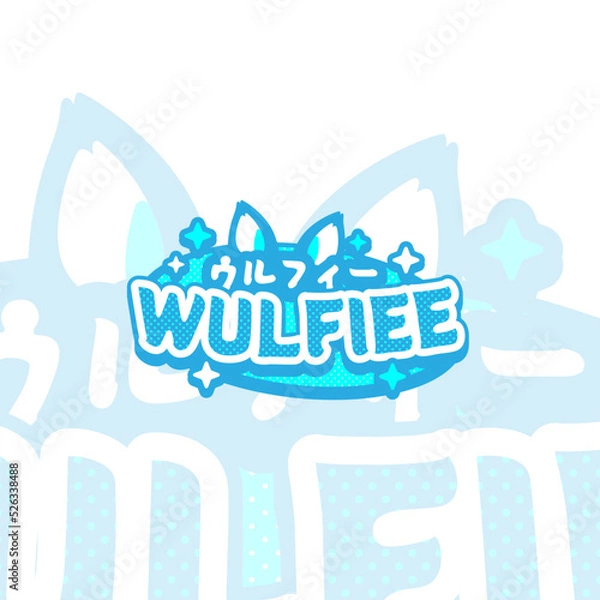 Fototapeta Vtuber Logo Template