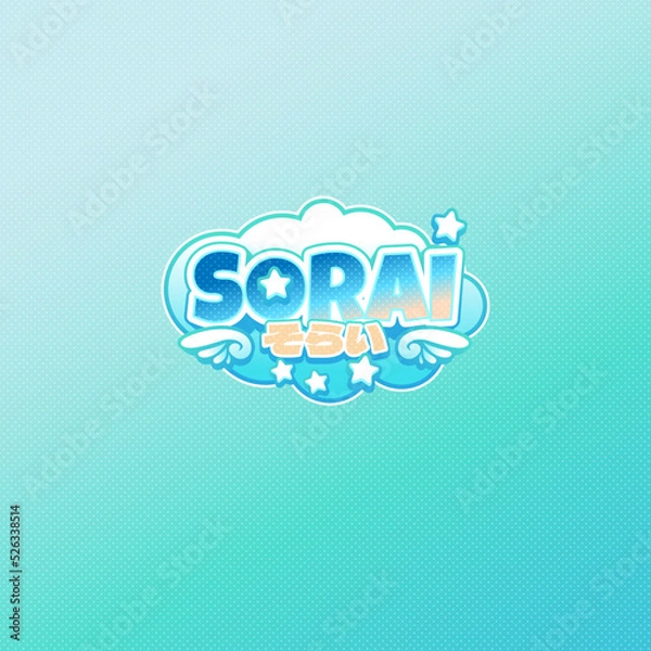 Fototapeta Vtuber Logo Template