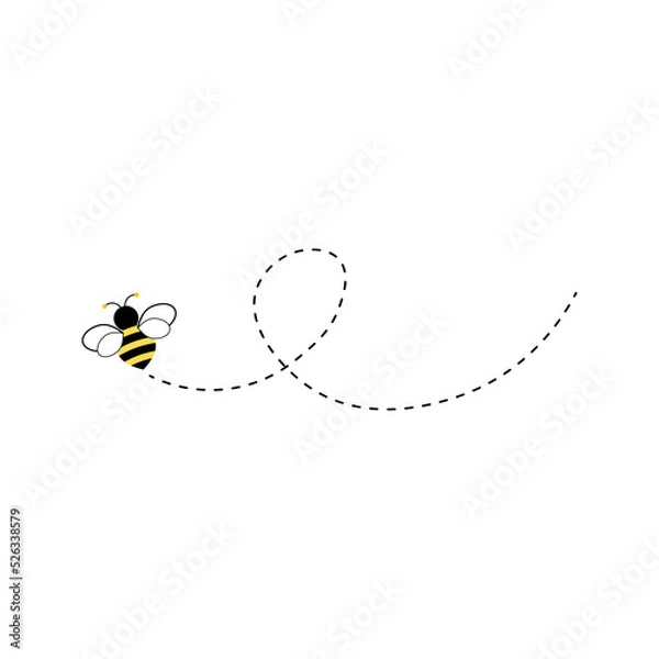 Fototapeta Different bee and honeycomb vector and icon
