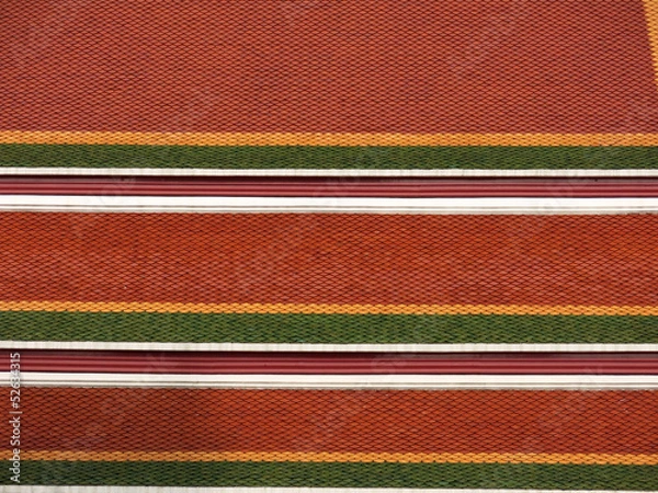 Obraz Thai Wat Roof Pattern