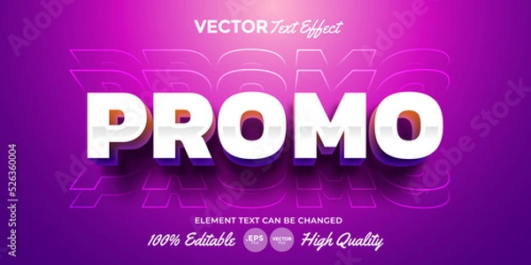 Obraz Promo Text Effect