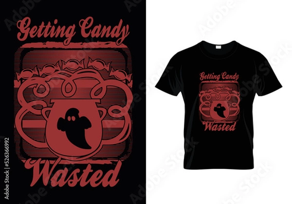 Obraz GETTING CANDY WASTED HALLOWEEN T-SHIRT DESIGN