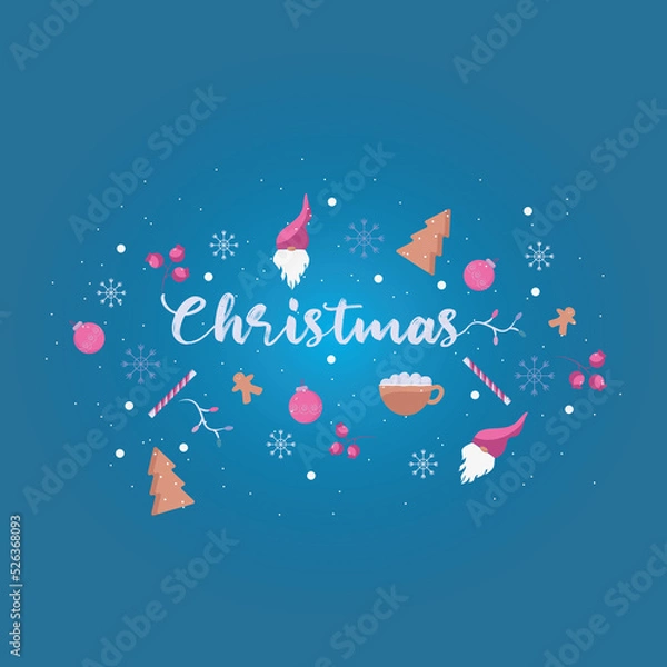 Obraz background with hearts and birds