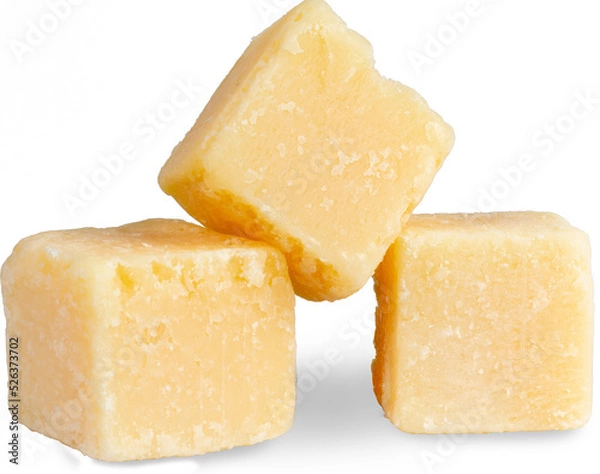 Obraz Parmesan grana padano cheese cubes png.