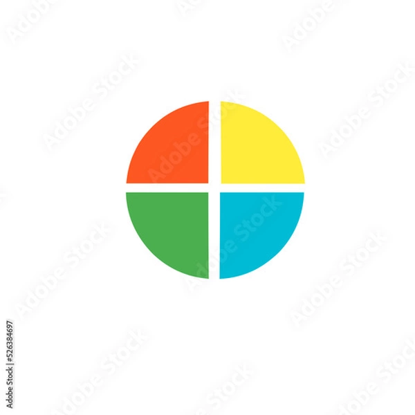 Fototapeta Pie chart set