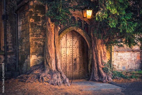 Obraz Church door in Stow-on-the-Wold in the Cotswods of England