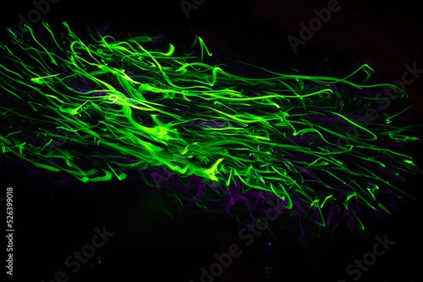 Fototapeta Colorful light trails with motion blur effect. defocused