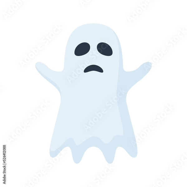 Obraz Note sticker with Ghost, vector