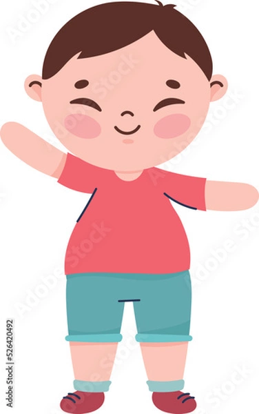 Obraz happy korean boy