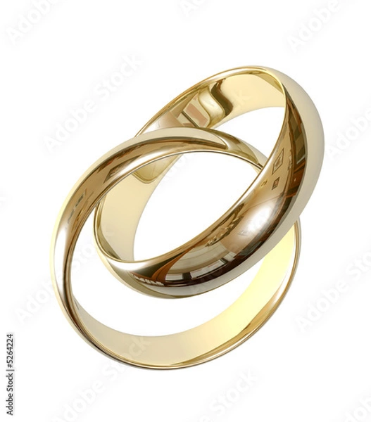 Obraz Wedding rings 3D