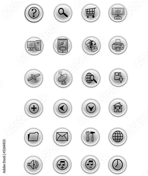 Fototapeta web icons