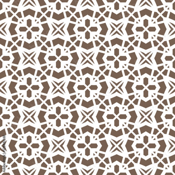 Fototapeta Geometric pattern. Seamless vector background. Ethnic graphic design.